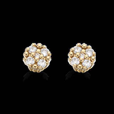 14 Karat Guld ørestikker Fra Scrouples Med Brillanter 010 Carat Wsi