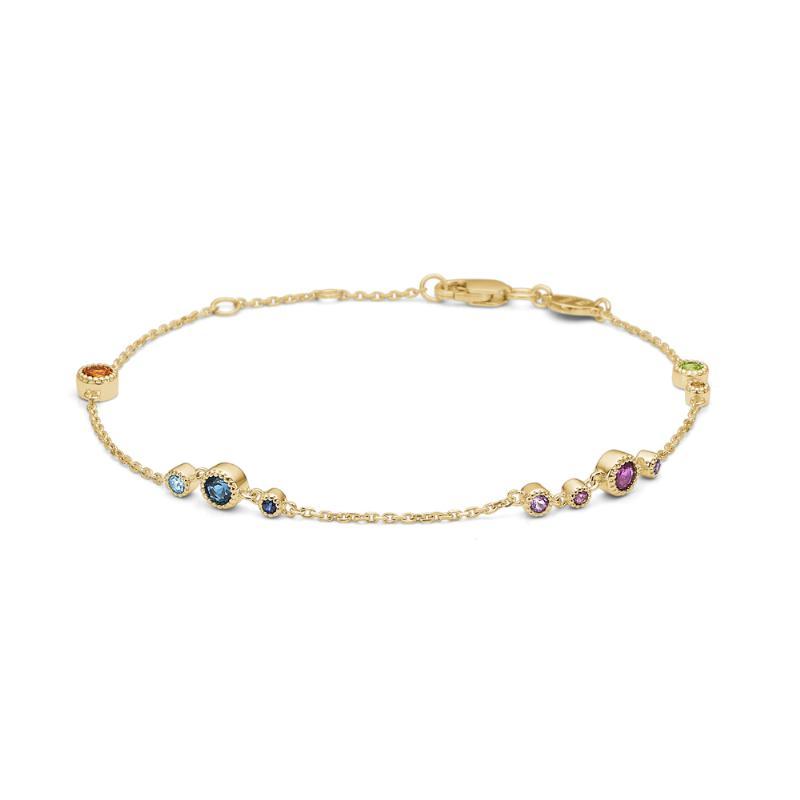 14 Karat Mads Z Luxury Rainbow Armbånd - 1554062