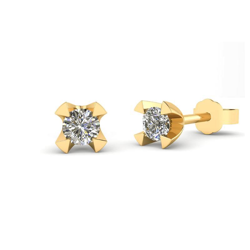 14 Karat Guld ørestikker Fra Smykkekæden Med Diamanter 020 Carat Twsi
