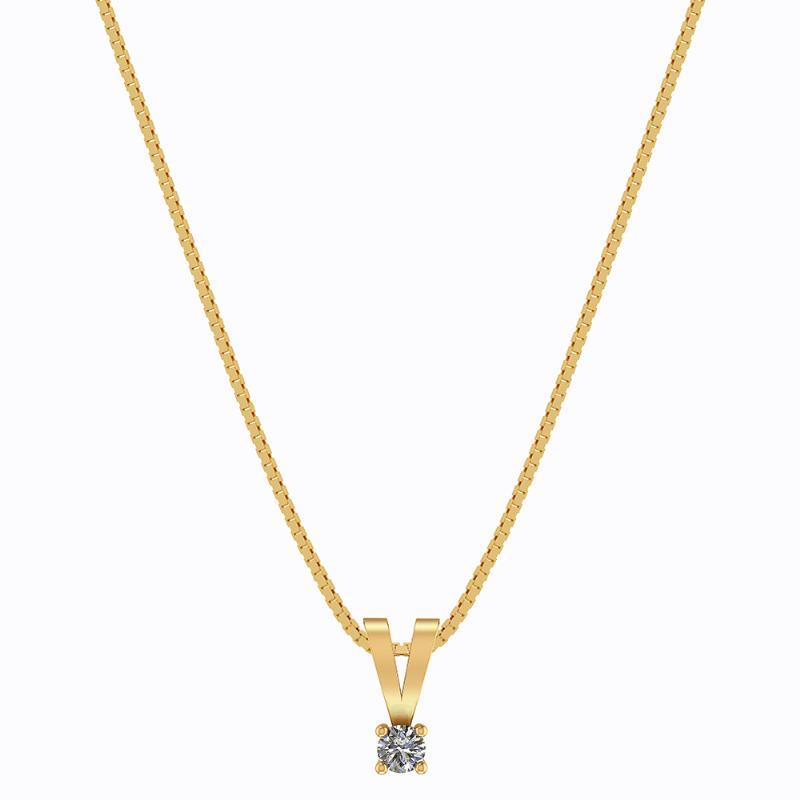 14 Karat Guld Vedhæng Fra Henrik ørsnes Design Med Brillant 010 Carat Wsi