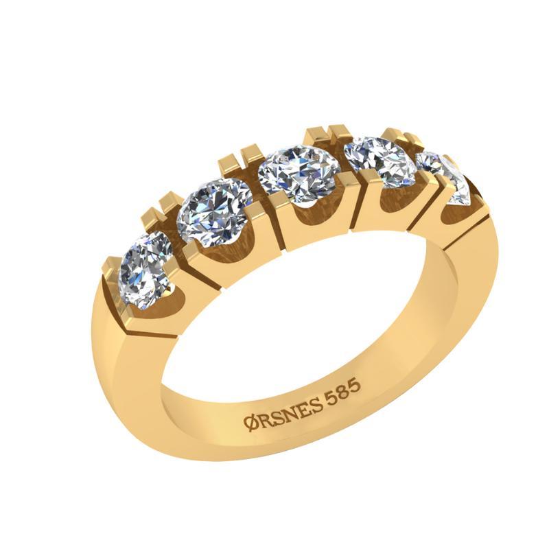14 Karat Guld Ring Fra Henrik ørsnes Design Med Diamanter 200 Carat Twsi
