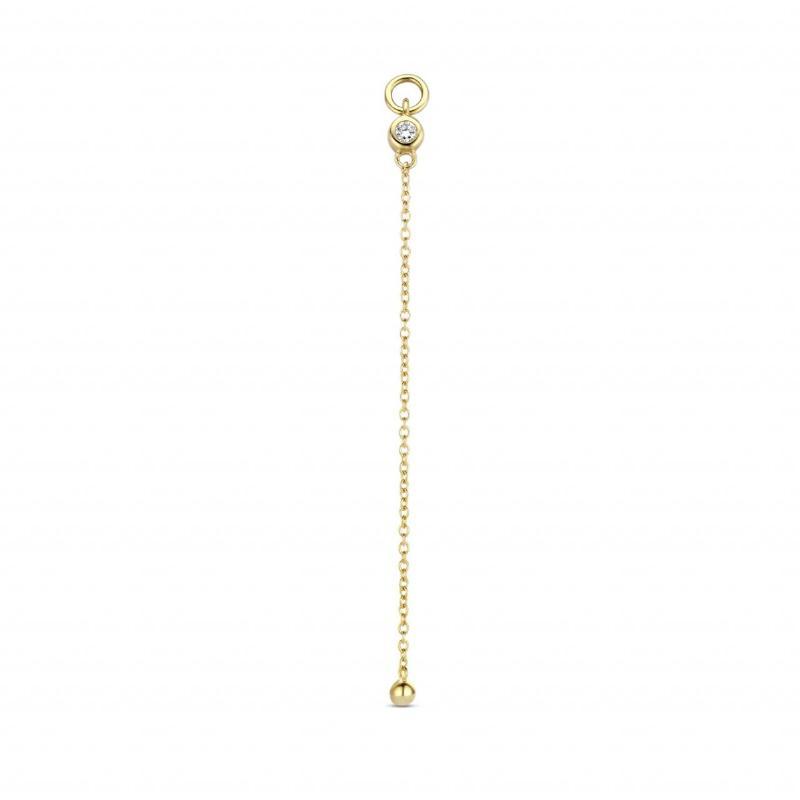 Alexa Drop 14 Karat Guld Vedhæng Til ørering Fra Spirit Icons Med Brillant 003 Carat Wvs