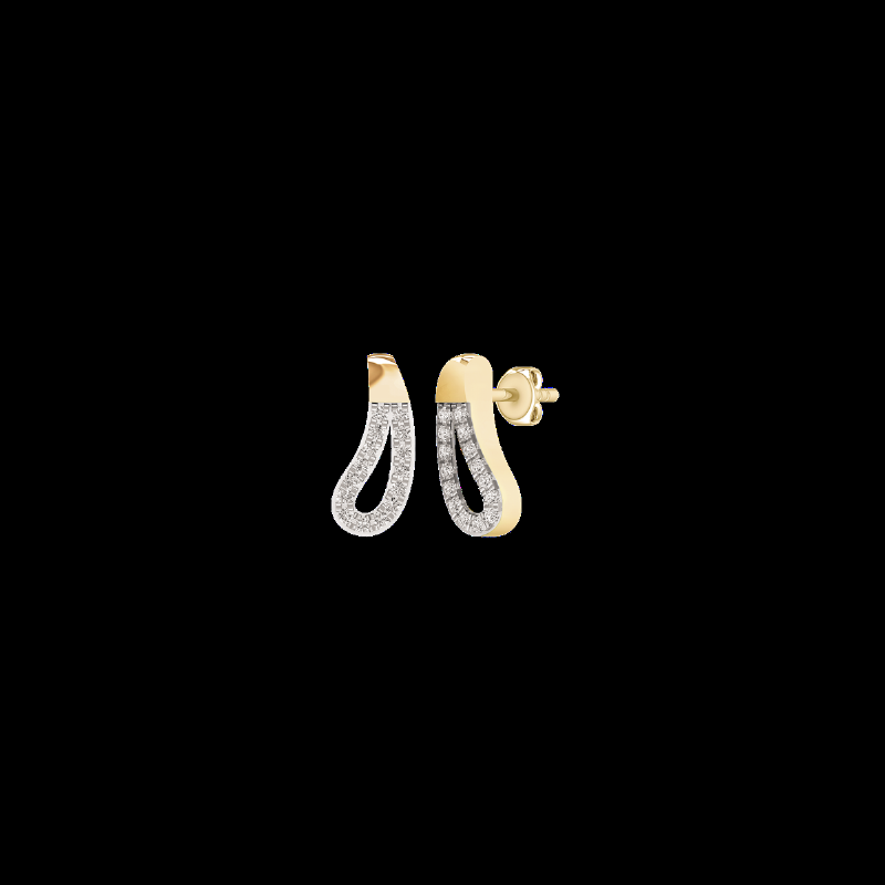 14 Karat Guld ørestikker Fra Støvring Design Med Diamanter 012 Carat Wsi
