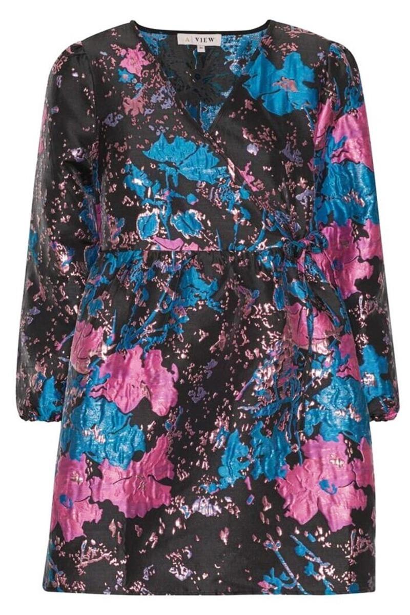 A-view - Kjole - Veli Dress - Blackpinkblue