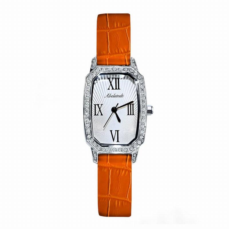 Abelstedt Emerald Ur I Orange Med Rustfrit Stål