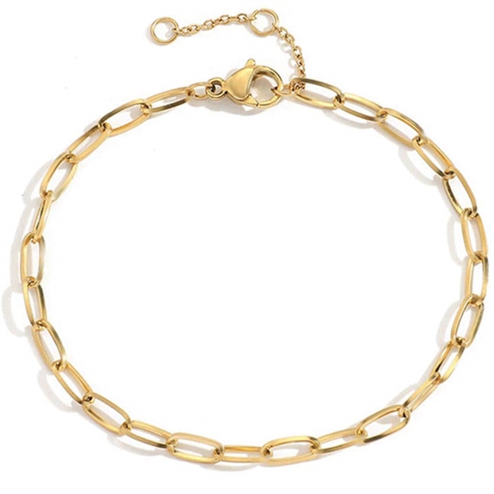 Mini Link Armbånd I ædelstål14k