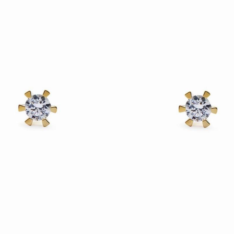 14 Karat Guld ørestikker Fra Smykkekæden Med Diamanter Dmb0106rg585