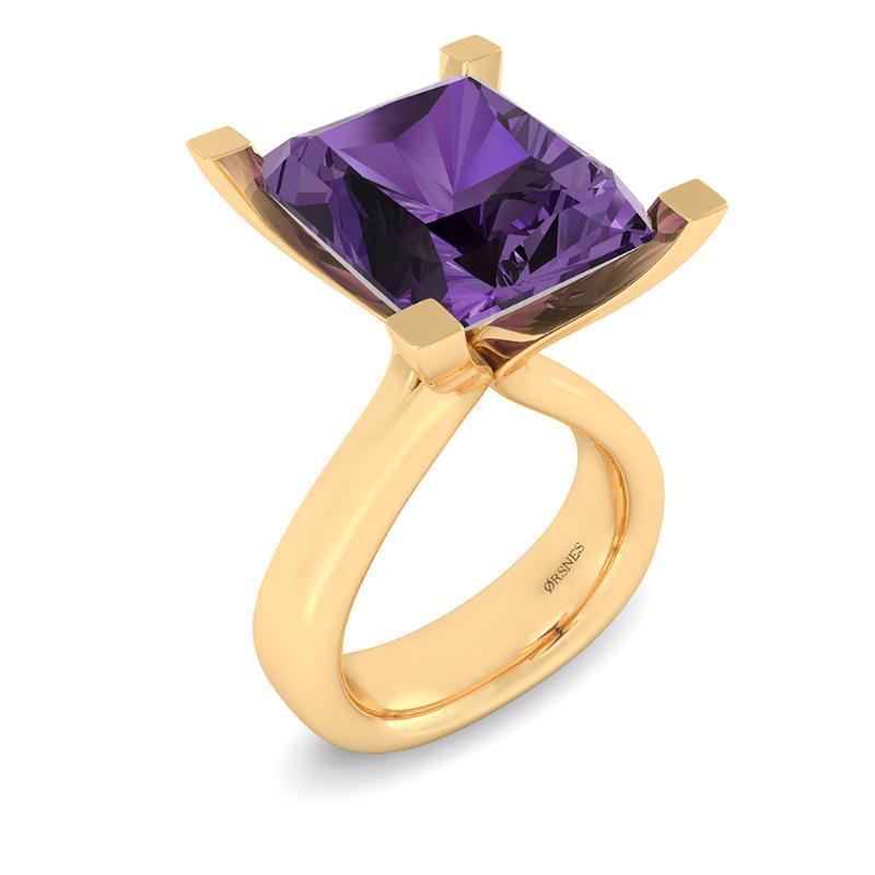 14 Karat Guld Ring Fra Henrik ørsnes Design Med Ametyst