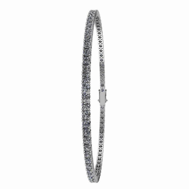 14 Karat Hvidguld Armbånd Fra Henrik ørsnes Design Med Brillanter 126 Carat Wsi
